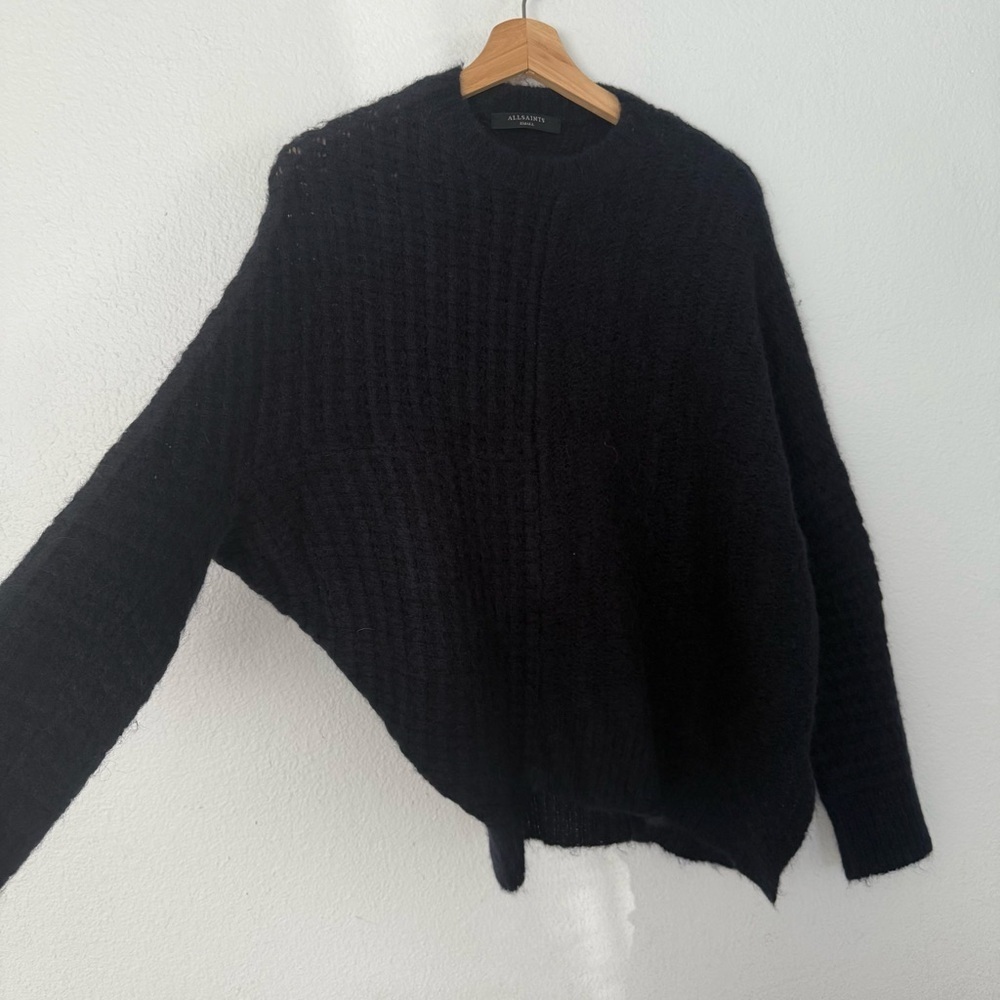 All Saints Selena Asymmetric Sweater, Alpaca Wool - Picture 11 of 16